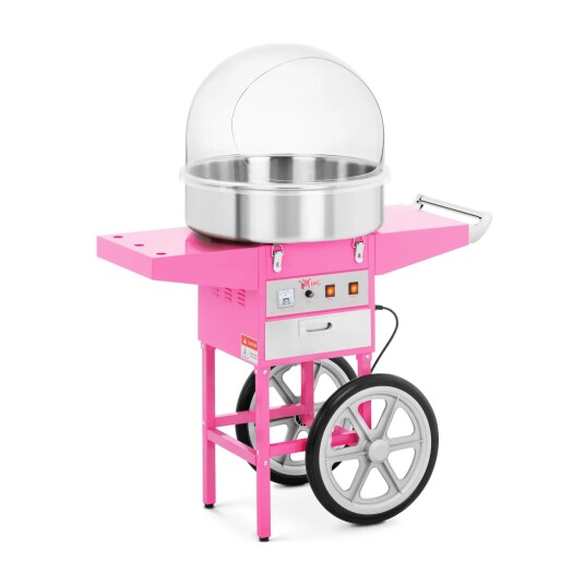 Royal Catering Sukkerspinnmaskin 52 cm inkl. vogn Beskyttelsesskjerm 10010083