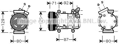 AC kompressor PRASCO RTAK401