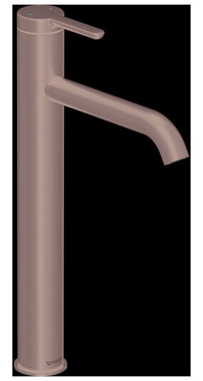 Duravit C.1 1-greps Servantbatteri XL Uten bunnventil, Sort Matt