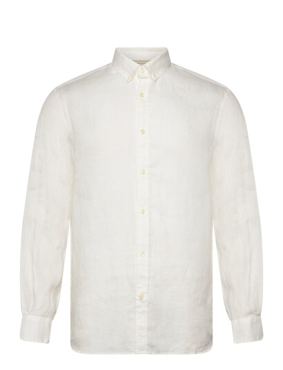 Scotch & Soda Core - Linen Shirt Ls Button-Down - White - M