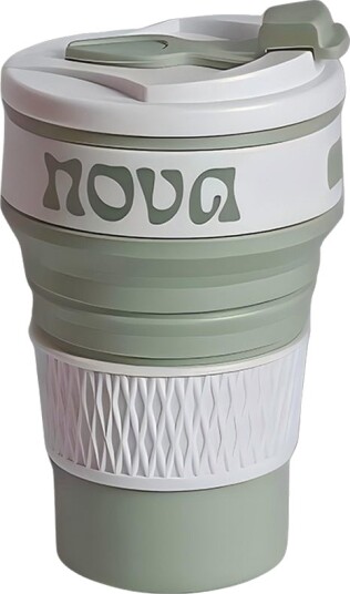 Nova Dynamic Kopp Sammenleggbar 350ml Grønn Nova Dynamic Kopp Sammenleggbar 350ml Grønn