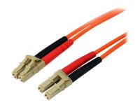 StarTech.com 2m Fiber Optic Cable - Multimode Duplex 50/125 - LSZH - LC/LC - OM2 - LC to LC Fiber Patch Cable (50FIBLCLC2) - Nettverkskabel - LC multimodus (hann) til LC multimodus (hann) - 2 m - fiberoptisk - dupleks - 50 / 125 mikroner - for P/N: GLCLHS StarTech.com 2m Fiber Optic Cable - Multimode Duplex 50/125 - LSZH - LC/LC - OM2 - LC to LC Fiber Patch Cable (50FIBLCLC2) - Nettverkskabel - LC multimodus (hann) til LC multimodus (hann) - 2 m - fiberoptisk - dupleks - 50 / 125 mikroner - for P/N: GLCLHS