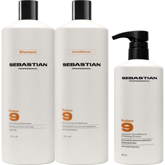Sebastian Professional Potion 9 Bundle Nourishing Shampoo 1000 ml & Co Sebastian Professional Potion 9 Bundle Nourishing Shampoo 1000 ml & Co