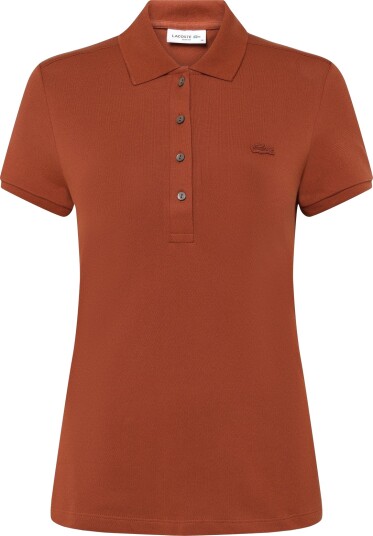 Lacoste Stretch Cotton Piqué Polo Burgundy 36