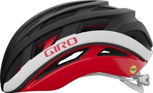 Giro Giro Helios Sferiske Mips Veihjelm Matt Svart Rød Størrelse. L (59–63 Cm) (Ny)