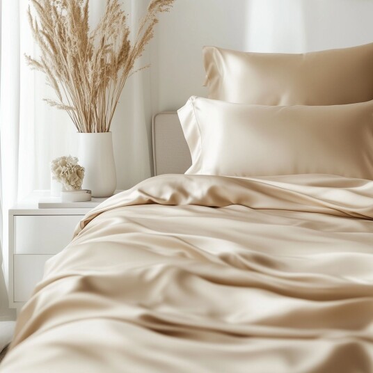 Beige Bambus Sengesett Beige Bambus Sengesett