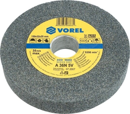 Vorel Slipeskive 125x12x15mm Vorel Slipeskive 125x12x15mm