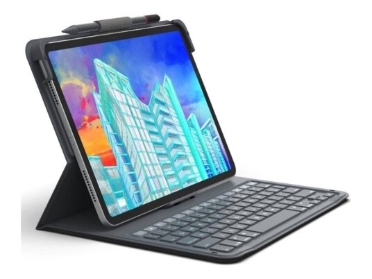 Zagg Messenger Folio 2 Trådløst Tastatur Folio for 10.9-Inch iPad Air Nordisk i Koksgrå Zagg Messenger Folio 2 Trådløst Tastatur Folio for 10.9-Inch iPad Air Nordisk i Koksgrå