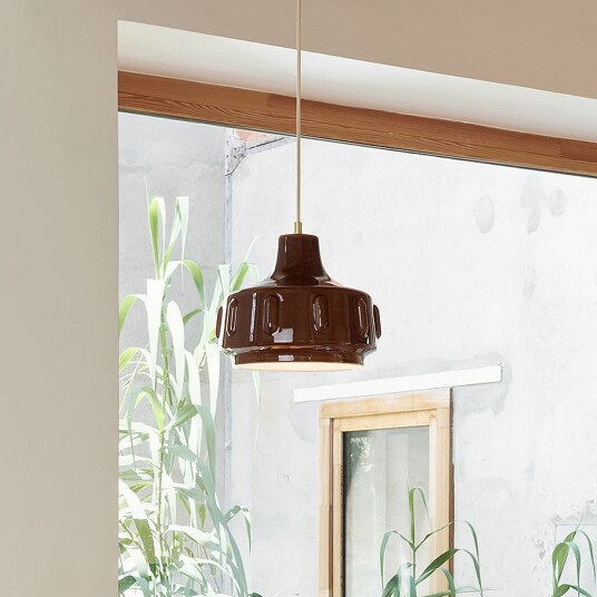 Pendellampe MARKET SET Jimmy dimmbar Brun / Rust Stue Keramikk Design 28 Brun / Rust
