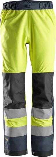 Snickers Workwear 6530 AllroundWork Skallbukse varsel, gul Varsel, Gul/Marineblå, Klær