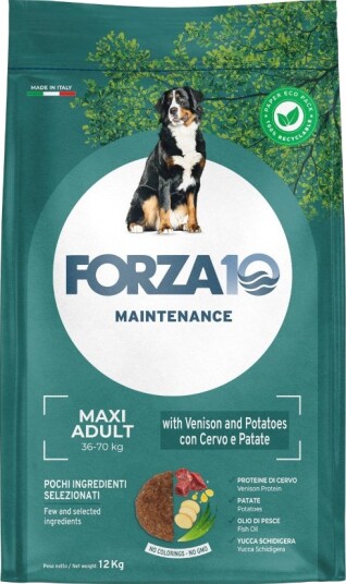 Forza10 Maintenance Dog Tørrfôr Forza10 Maintenance Maxi Med Vilt Og Potet 12 kg