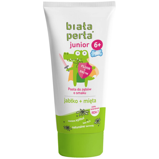 Naturlig barnetandpasta BIALA PERLA Junior Apple & Mint 75 ml.