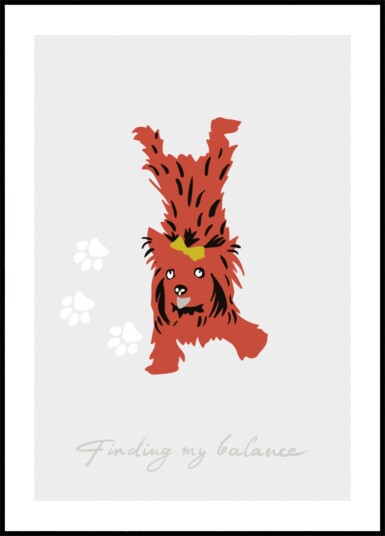 Silly Balancing Pup Plakat / 70x100