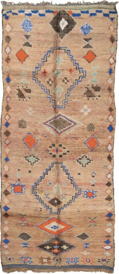 Kelim teppe Marokkansk Azilal Special Edition 360 x 150 cm Størrelse: 360 x 150 cm