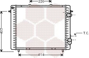 VAN WEZEL 43002159 Radiator motorkjøling
