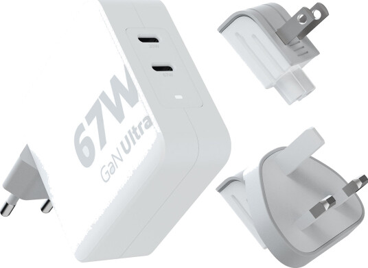Xtorm 67W GaN Ultra reiselader med USB-C hurtiglading hvit