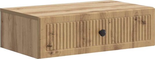 vidaXL Vegghengt Sidebord Artisan eik 59 x 34,5 x 17 cm Konstruert tre