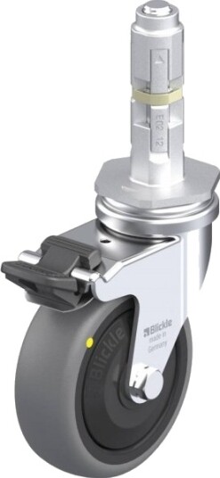 Blickle 694059 Lra-Tpa 75Kf-Fi-Els-E02 Styrehjul Med Brems Hjuldiameter 75 Mm Bæreevne (Maks.) 50 Kg 1 Stk