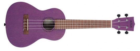 Kala Ka-Mrt-Pur-C Royal Purple Watercolor Meranti Concert Ukulele
