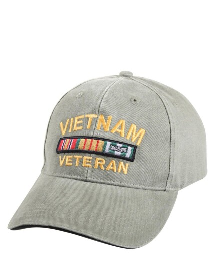 Rothco Deluxe Vintage Baseball Cap Vietnam-veteran Grønn, Oliven
