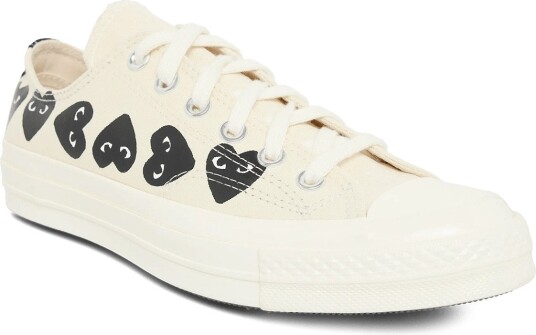 Comme des Garçons Play Multi Heart Low Sneakers WHITE 39