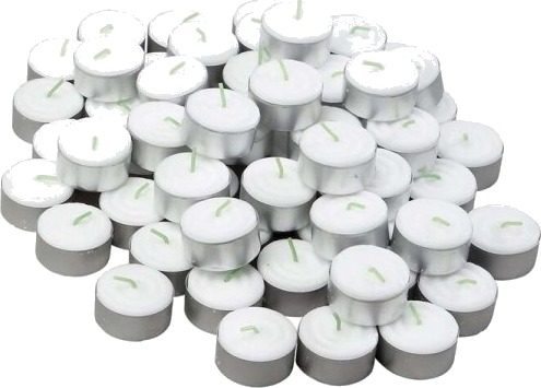 Fyrfadslys Udvendig Diameter: 35 Mm Voks Hvid 6H Pakke A 100 Stk