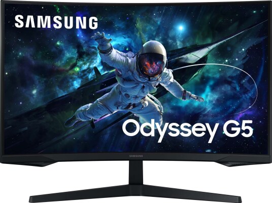 Samsung Odyssey G5 32" Gaming-Skjerm QHD 165Hz Kurvet VA - Sort