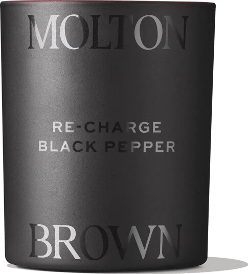 Molton Brown Re Charge Black Pepper Scented Candle Limited Edition Design CLEAR 190 G