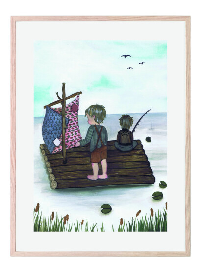 That's Mine Poster Raft Fishing 30x40 Multi Patterned 30x40cm