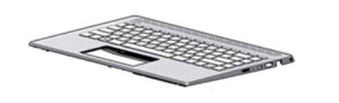 HP Top Cover W Kb Nsv Bl Bel