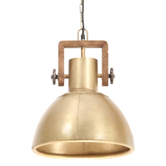 vidaXL Industriell hengelampe 25 W messing rund 30 cm E27 vidaXL Industriell hengelampe 25 W messing rund 30 cm E27