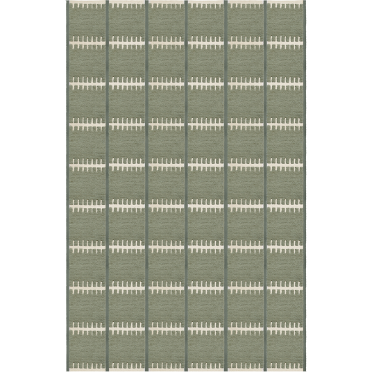 Layered Lilly Wool Rug 200x300 cm Green