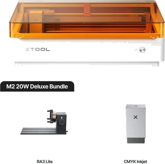 xTool M2 20W Deluxe Bundle med SafetyPro AP2