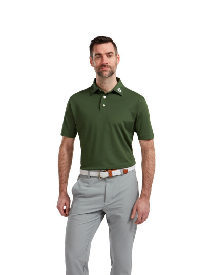 FootJoy Stretch Pique Solid - Green - S FootJoy Stretch Pique Solid - Green - S