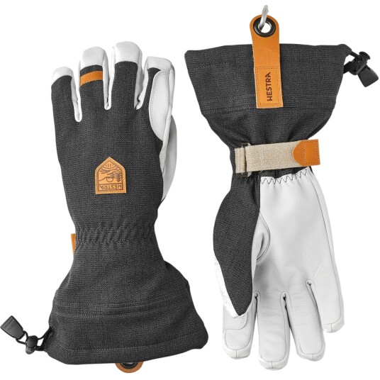 Hestra Army Leather Patrol Gauntlet Skihansker Charcoal 8