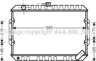 PRASCO MT2066 Radiator motorkjøling PRASCO MT2066 Radiator motorkjøling