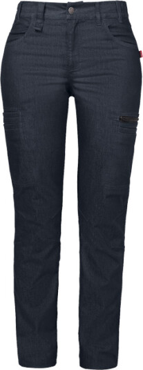 Smila Workwear Fia-bukser for kvinner, blåmelert, 1 stk ,SBG-77374-88 W34 L30