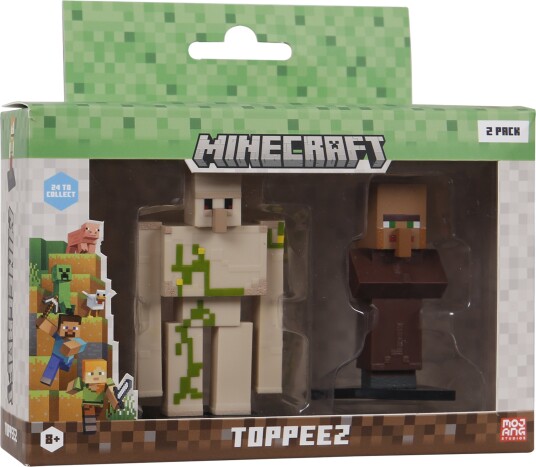 Minecraft 3D Figure 2-Pack Golem & Villager