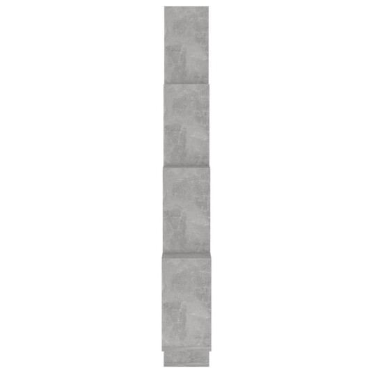vidaXL Kubeformet vegghylle betonggr? 90x15x119 cm sponplate