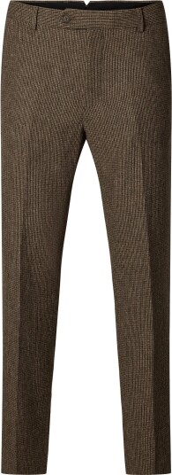 Selected Slmslim Reed Wool Trs Noos Brown 48