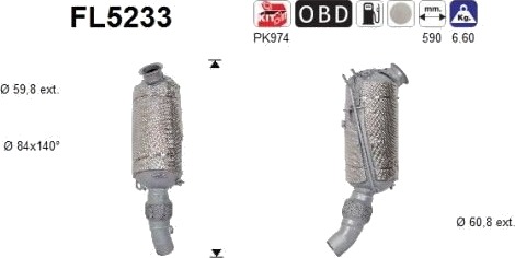 Partikkelfilter AS FL5233
