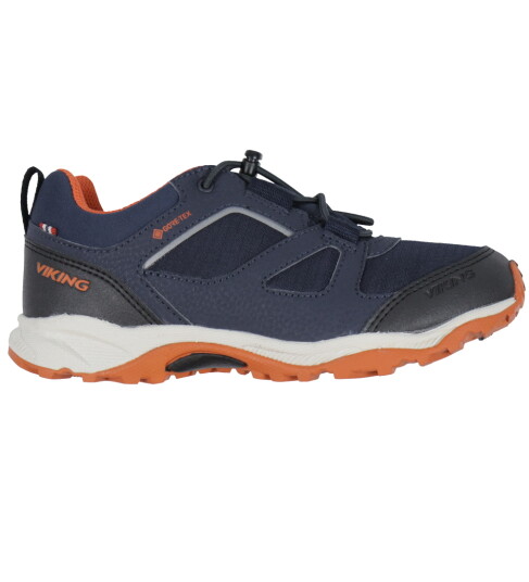Viking Sko Nator Low GTX Navy/Oransje 31 Sko Blå
