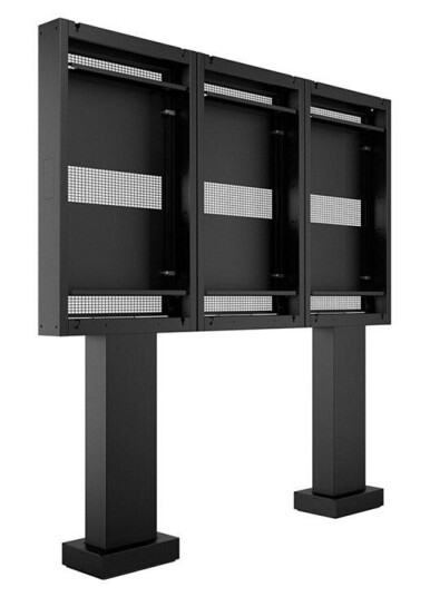 Multibrackets M Pro Series 55XE4F stativ - modulær - for 3 LCD-skjermer - totem, portrait, anti-corrosion, anti-theft - svart Multibrackets M Pro Series 55XE4F stativ - modulær - for 3 LCD-skjermer - totem, portrait, anti-corrosion, anti-theft - svart