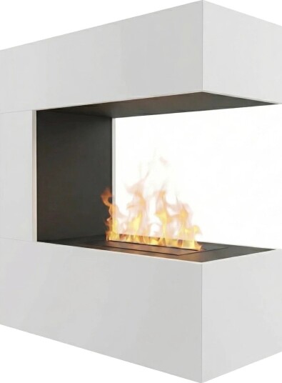 Glow Fire Elektrisk Peis Schiller Wall OMC 400 - Hvit