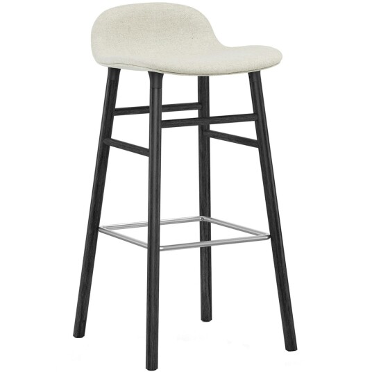 Normann Copenhagen Form Barstol 75 cm Hvit / Svart Eik