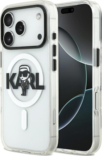 Karl Lagerfeld MagSafe Mobildeksel til iPhone 17 Pro - Gjennomsiktig