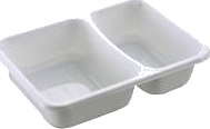 Bakke 2 Rum 2171 2B 215/315 Ml 171X127x38 Mm Cpet Hvid,504 Stk/Krt