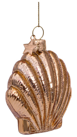 Vondels Glassornament gullskjell H7.5 cm Vondels Glassornament gullskjell H7.5 cm
