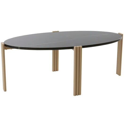 Aytm Tribus Salongbord Laget av stål Oval Svart/Sand