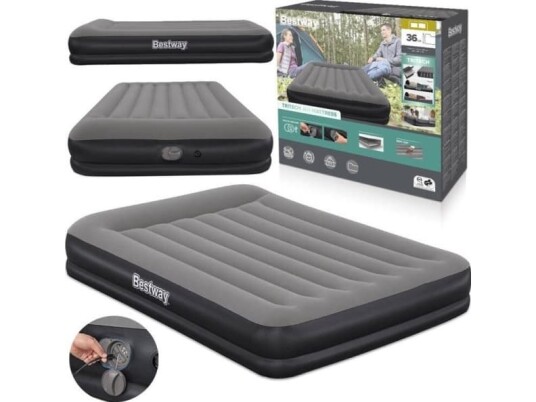 Bestway Tritech oppblåsbar madrass med innebygd USB pumpe 152x203cm 671BU Bestway Tritech oppblåsbar madrass med innebygd USB pumpe 152x203cm 671BU
